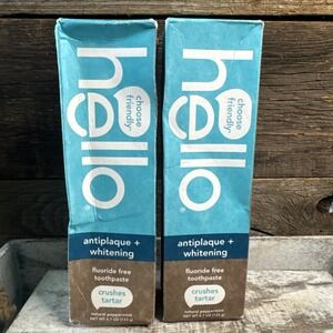 Hello Antiplaque + Whitening Toothpaste 4.7oz 2 Pack | MSRP = $16